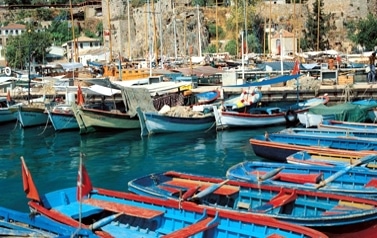 Schöner Blick Alanya Taxi nach Alanya vom Antalya Flughafen